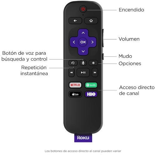 Control Remoto por Voz de Roku