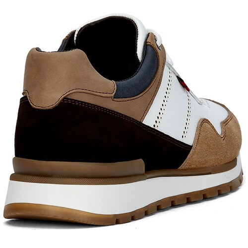 Tenis en Piel Blanco Andrea para Hombre