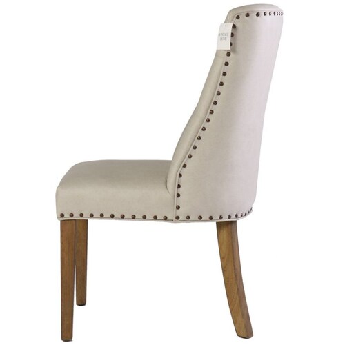 Silla Cory Tufted Faux Leather Vintage Home