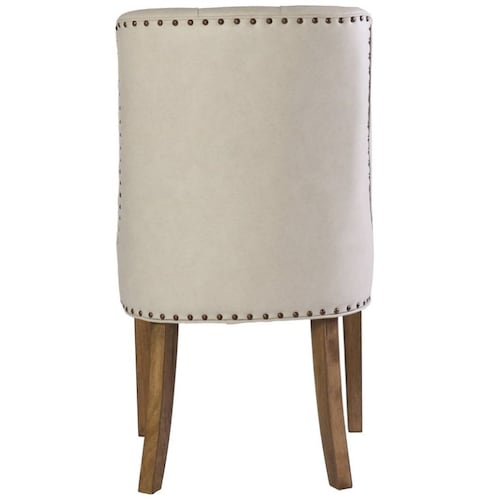 Silla Cory Tufted Faux Leather Vintage Home