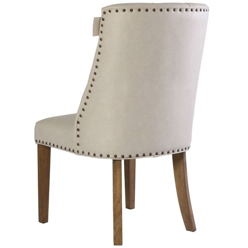 Silla Cory Tufted Faux Leather Vintage Home