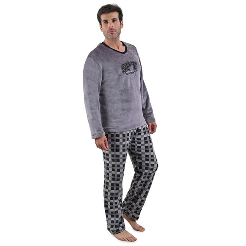Pijama Manga Larga Pantalón para Hombre