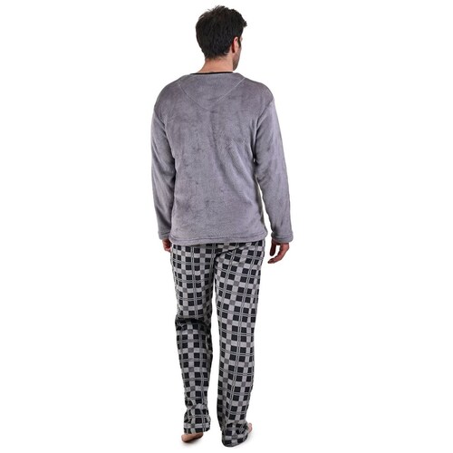 Pijama Manga Larga Pantalón para Hombre