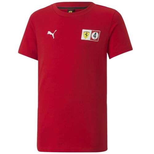 Playera Roja Ferrari Puma Race Big S 535843 02 para Hombre