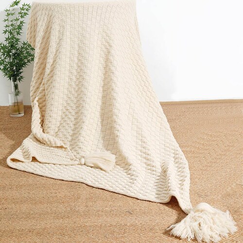 Home Nature Frazada Color Beige