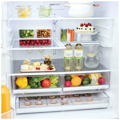 Refrigerador LG French Door  Smart Inverter con Door Cooling 28 Pies Platino Gm28Lip