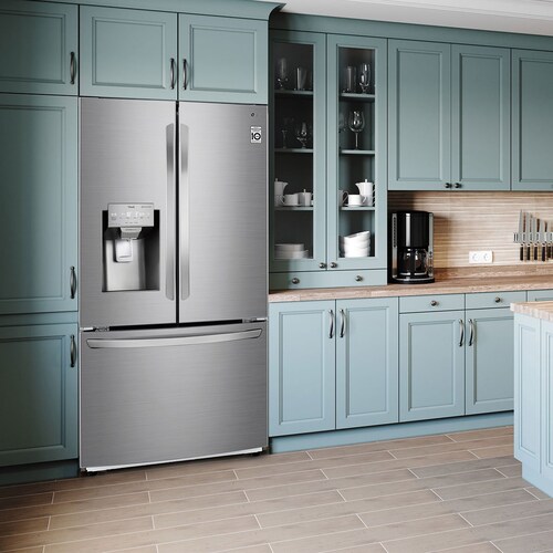 Refrigerador LG French Door  Smart Inverter con Door Cooling 28 Pies Platino Gm28Lip