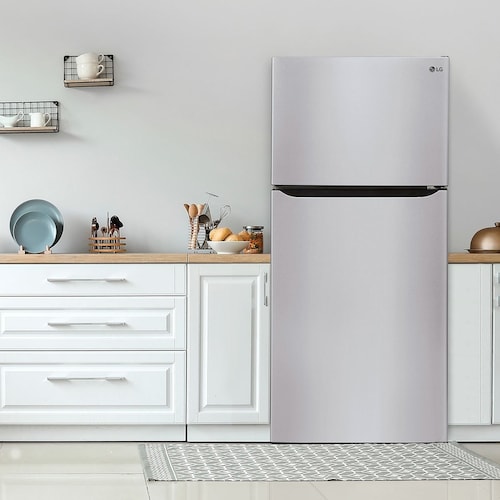 Refrigerador LG Top Mount  Smart Inverter con Multi-Air Flow 24 Pies Cúbicos Plata Gt24Bs