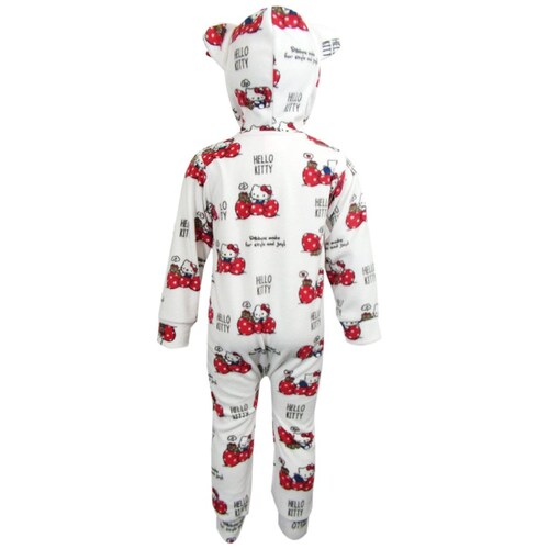Mameluco Manga Larga con Capucha Hello Kitty para Bebé