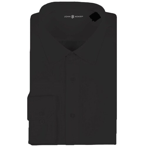 Camisa Manga Larga Semi Liso John Henry