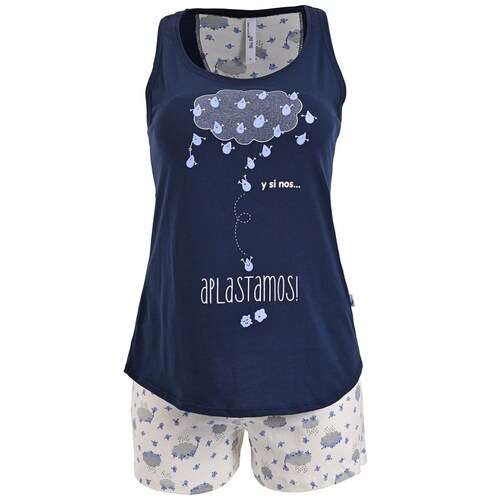 Pijama Top Lluvia Y Short para Mujer