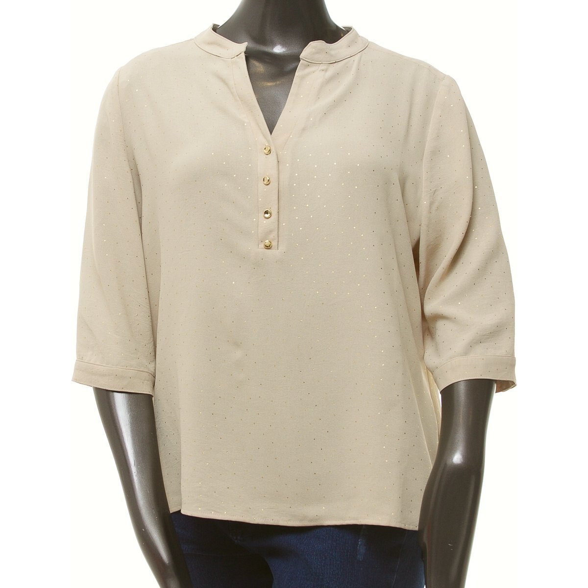 Blusa blanca cuello online mao mujer