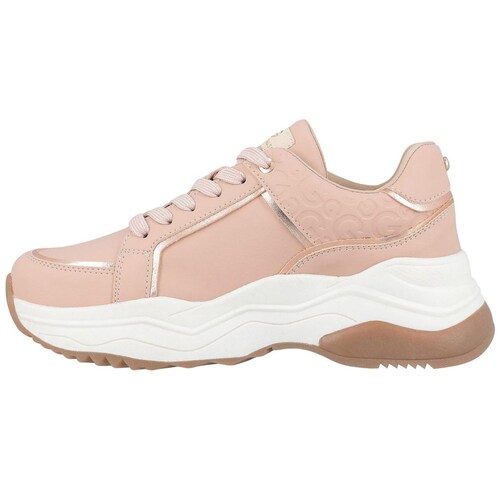 Tenis para Mujer Elaborado en Material Sintético con Aplicación Herraje, Estampado Liso, Forro Textil, Suela de Inyección,  Fijación Agujeta, Color Carne G By Guess