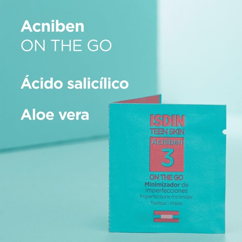 Isdin Acniben Minimizador de Imperfecciones Piel Grasa Toallitas 30U