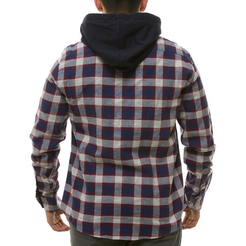 Camisa Casual Manga Larga de Franela para Hombre Swiss Navy