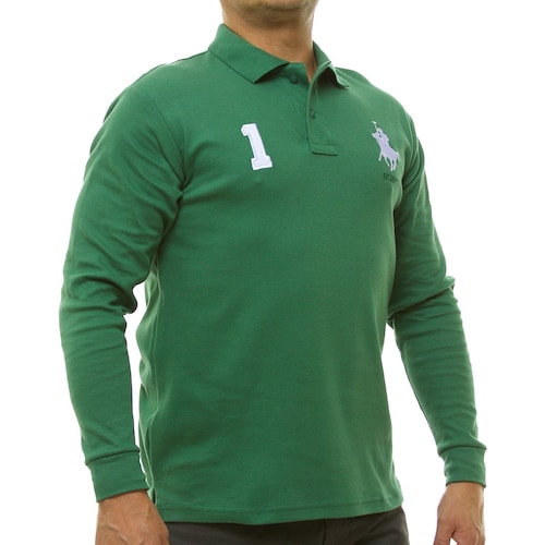 Playera Polo Manga Larga para Hombre Polo Club