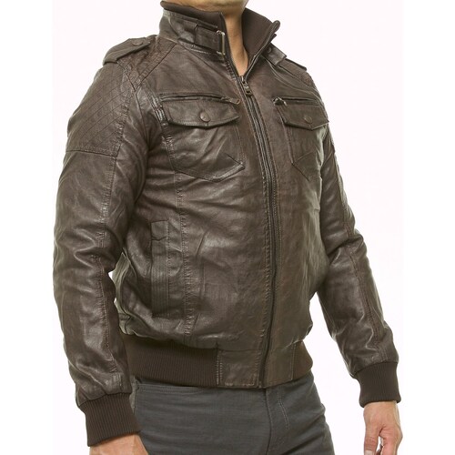 Chamarra Tipo Piel para Hombre Alex And Ivy