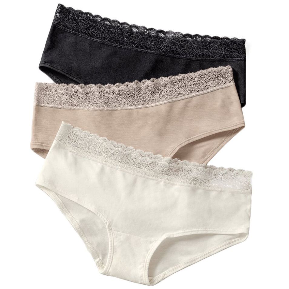 Pussy Deluxe Plaid Panties Set of 3 Donna Set Mutande Multicolore XL 90% Cotone, 10% elasthane