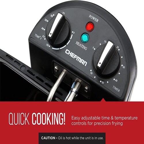 Freidora de Aceite Chefman 4.2L Acero Inoxidable