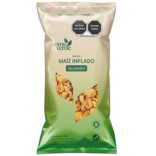  Maíz Inflado Jalapeðo Come Verde 40 G