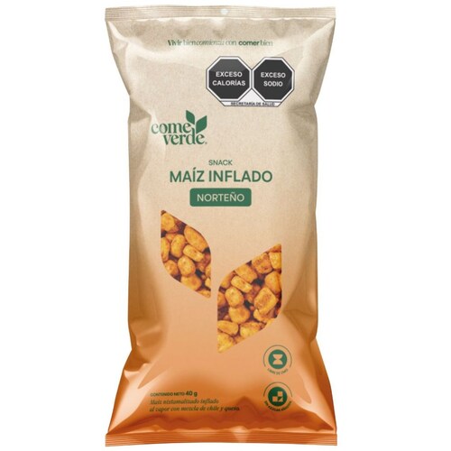 Maíz Inflado Norteño Come Verde 40 G