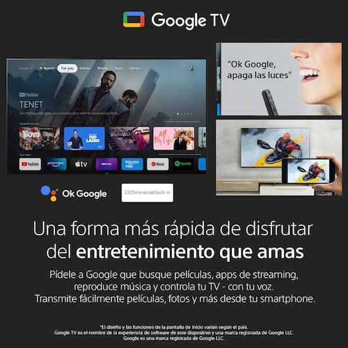 Pantalla 55" Sony 4K Google Tv Kd-55X85K