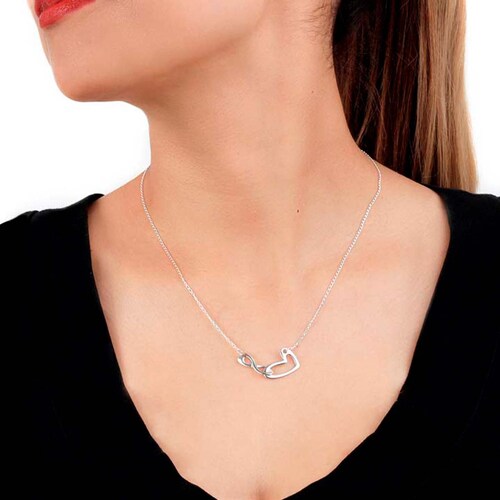 Collar Corazón con Infinito Mosha Di2129Cl45