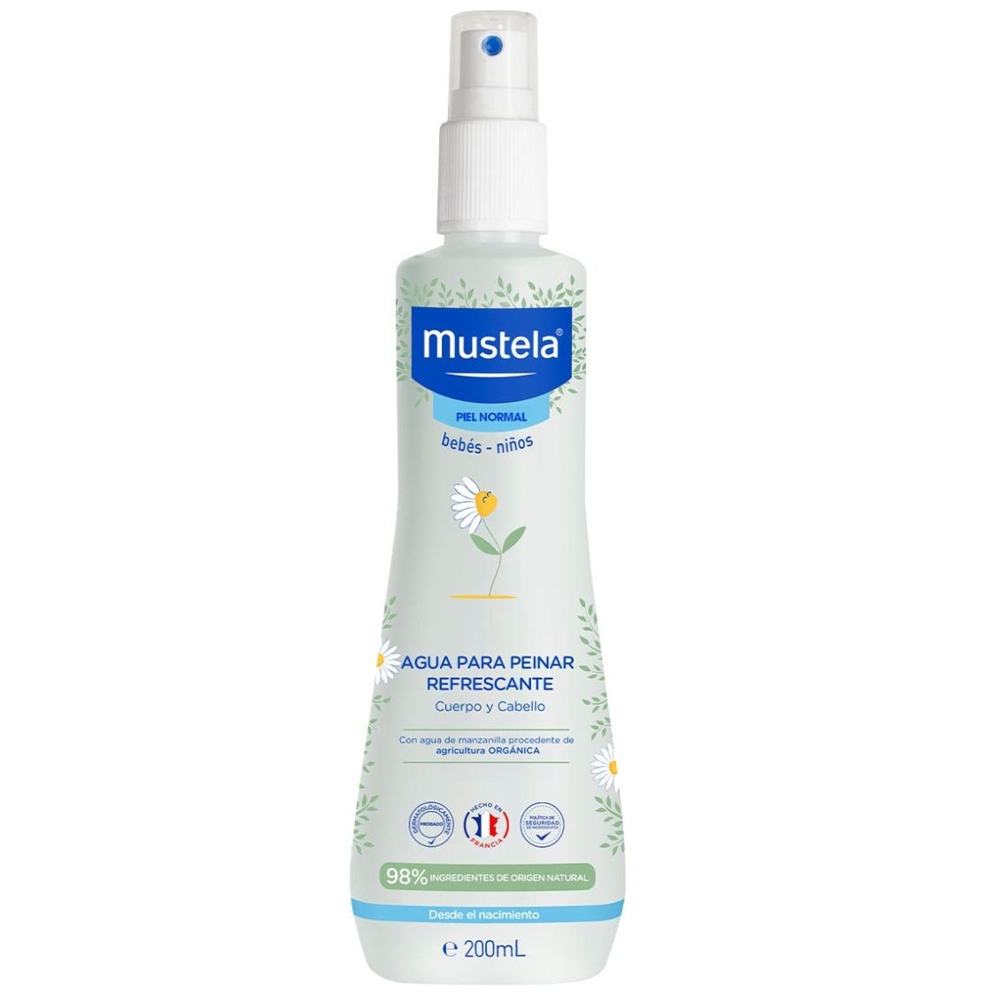 Mustela Agua para Peinar Refrescante para Bebé 200 Ml image number 0