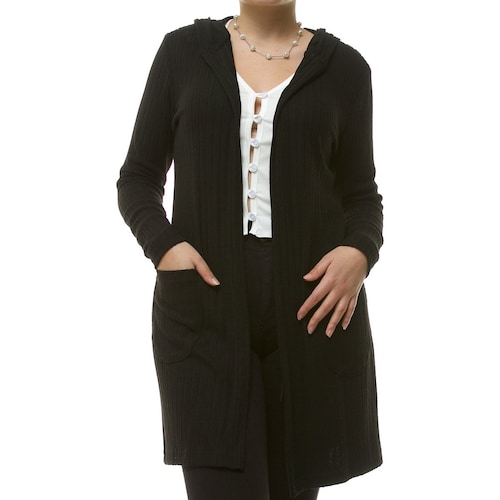 Abrigo Ligero con Capucha para Dama Doma Ny Collection