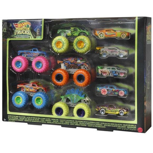 Vehículos de Juguete Hot Wheels Glow In The Dark Multipack