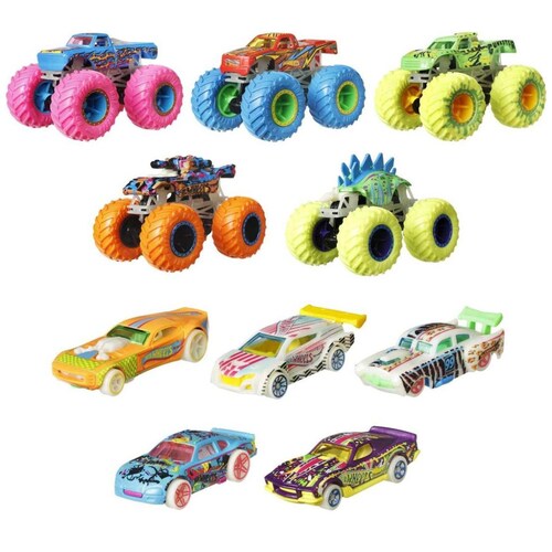 Vehículos de Juguete Hot Wheels Glow In The Dark Multipack