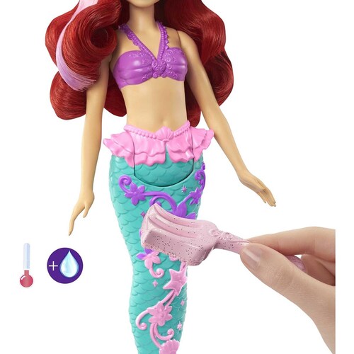 Muñeca Ariel Cabello Cambios Sorpresa Disney Princesa