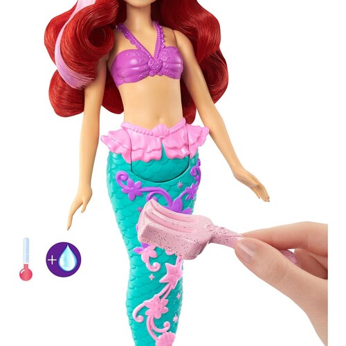 Muñeca Ariel Cabello Cambios Sorpresa Disney Princesa