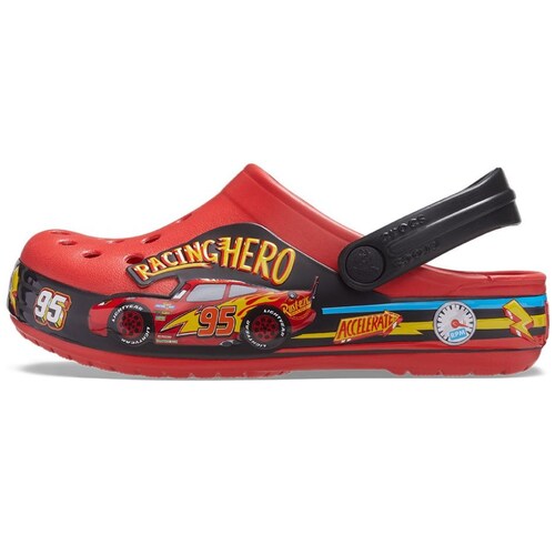 Sueco Fl Cars Lights 13-17 Rojo Crocs para Niño