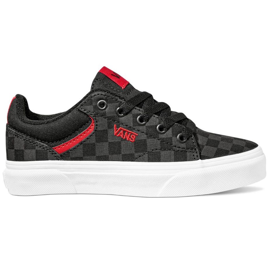 Zapatos vans gris con negro outlet roja