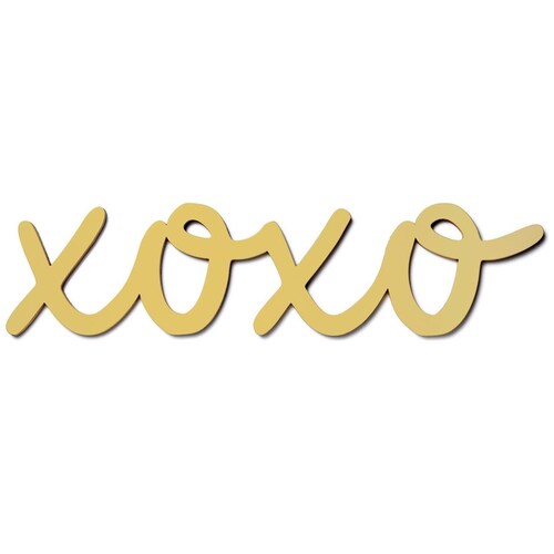 Letrero Decorativode Pared Xoxo Estampa Italiana