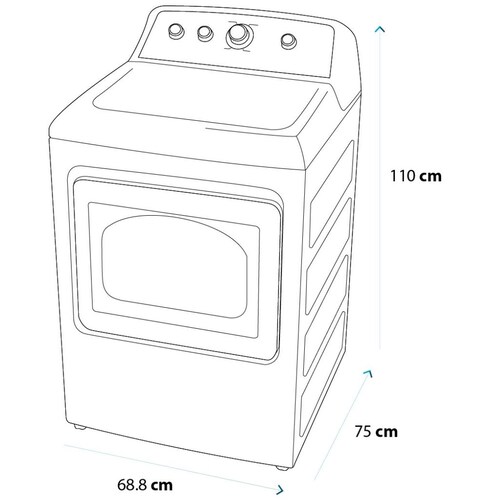 Combo Lavadora y Secadora Mabe a Gas 21Kg Lma71215G47N8Msd Diamond Gray