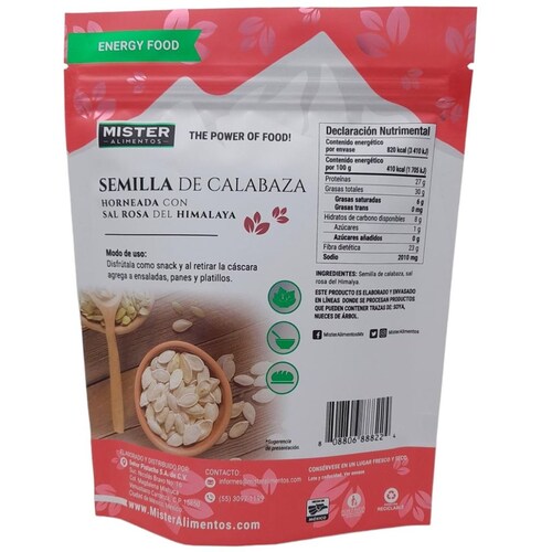  Semilla de Calabaza con Sal Himalaya Mr Pistacho