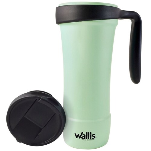 Taza Térmica Verde Menta con Negro Wallis