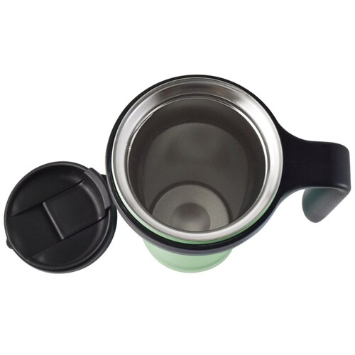 Taza Térmica Verde Menta con Negro Wallis