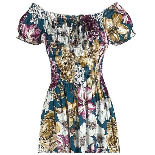 Vestido Largo Estampado Dulce Guayaba