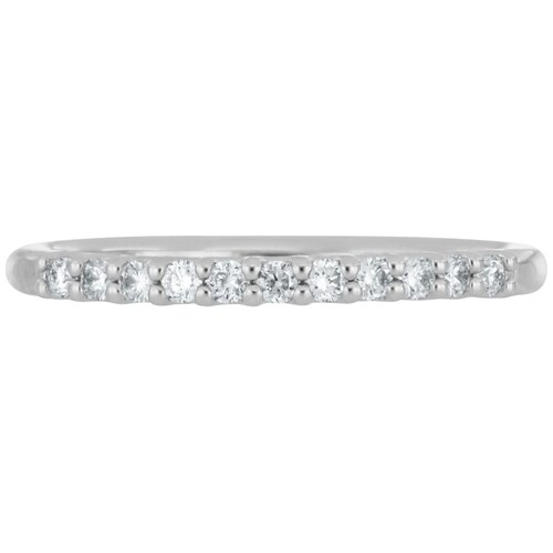 Churumbela Oro Blanco 14K y 0.20 Qts Diamante Romanza