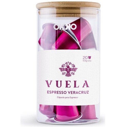  Jar con Capsulas de Café Vuela