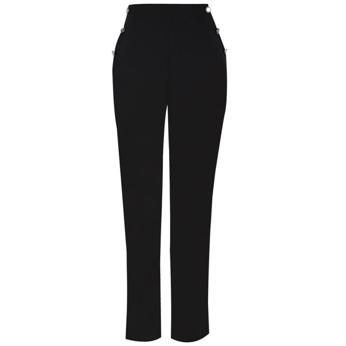 Pantal n City Femme Corte Tapered Dise o Liso