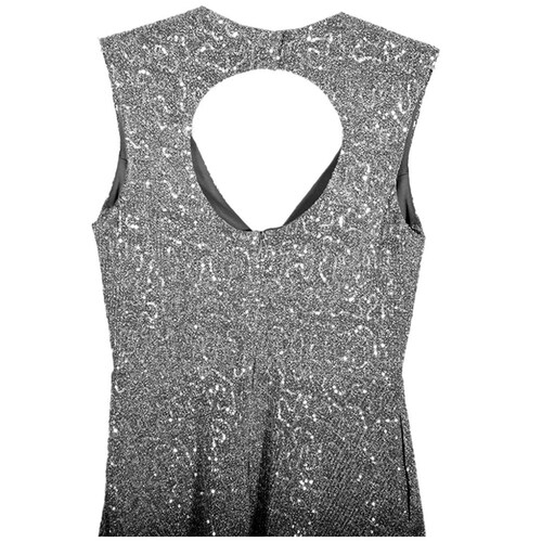 Vestido Largo con Abertura de Nylon Metálico Philosophy Jr Nights