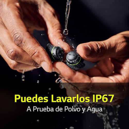 Audífonos LG Tone Free Fit Tf7 Inalámbricos Deportivos Resistentes al Agua Ip67, Anc Negro