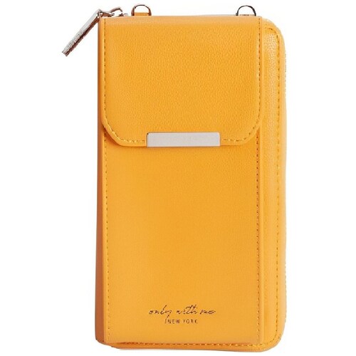 Wallet Bag Forward Tipo Piel Amarilla