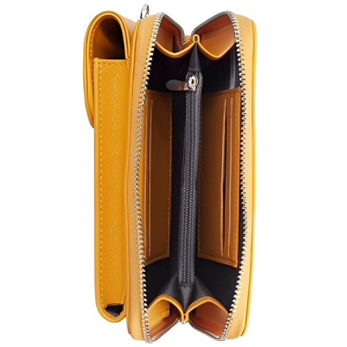 Wallet Bag Forward Tipo Piel Amarilla