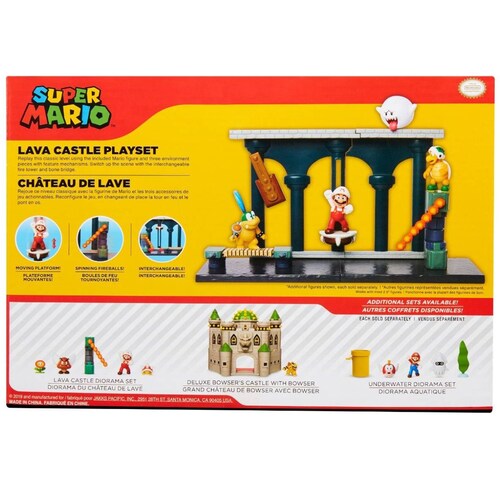 Super Mario Nintendo Juego de Figuras Lava Castle