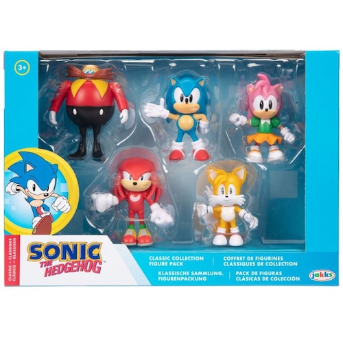 Sonic The Hedgehog Figura de acción coleccionable de metal de 2.5 pulgadas,  azul, 3 años